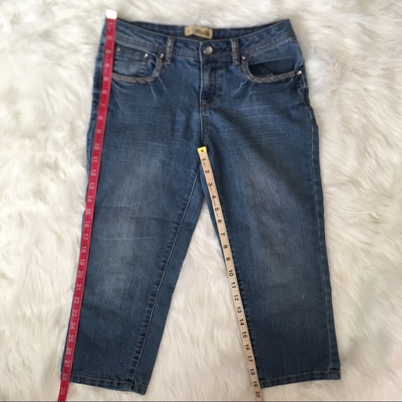 Mudd Girl’s Bling Bling Capri Jeans, Size 16 - Picture 5 of 8